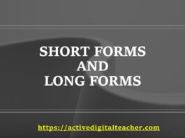 Short forms and Long forms