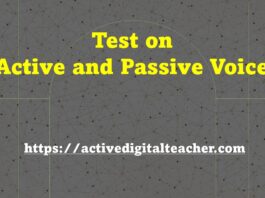 Test on active and passive voice