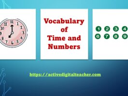 Vocabulary of Time and Numbers